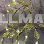 Світильник настільний DIY Auelife 36 Led дерево гірлянда Листя Теплий білий 50cm